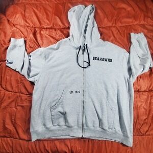 Seattle Seahawks Wear By Erin Andrews Womens 3XL PLUS Gray Hoodie Sweatshirt Zip